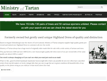 Tablet Screenshot of ministryoftartan.com